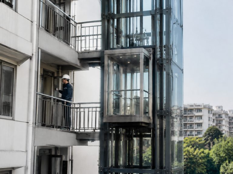 三沙旧楼加建观光电梯